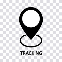 Tracking icon. Suitable for use in web applications. A trendy concept of simple symbols.
