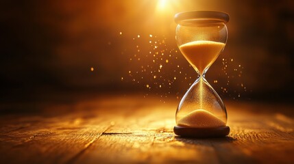 Falling sand event indoor setting gigapixel visual ultra realistic hourglass close-up view kanjodnok concept