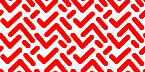 Bold Red Geometric Seamless Pattern Design