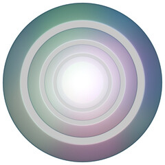 Iridescent Concentric Circular Gradient Pink