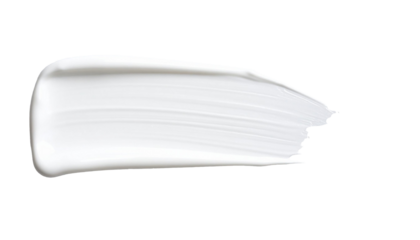 textured abstract white color paint stroke isolated on transparent background, png