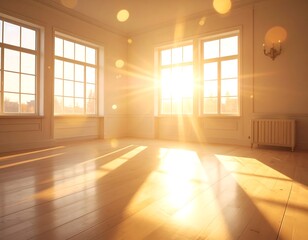 Sunlit Room - A Bright and Airy Interior Space.