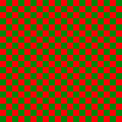 Geometric Christmas seamless pattern, abstract checkerboard background.