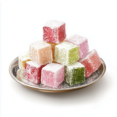 Turkish delight lokum cubes