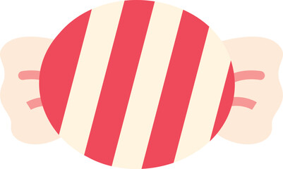 a striped wrapped round hard candy