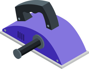 Purple Drywall Sanding Tool Icon for Construction and Renovation Projects