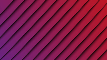 Abstract background with vibrant diagonal stripes in shades of red and purple