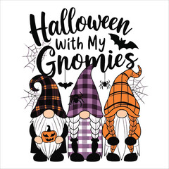 Halloween With My Gnomies Vector Icon Set