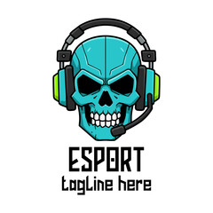 Aggressive Esport Mascot Emblem Vector Template for Gaming Team Branding, Streaming, and Streamer Identity Design