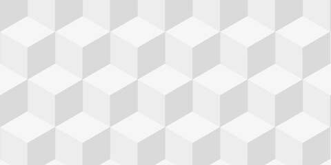 Seamless geometric pattern isometric cubic. Mosaic cube pattern vector tile blank wallpaper.	