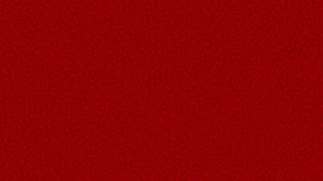 Seamless circular background showcases a pattern of repeating red cells densely packed together artfully.