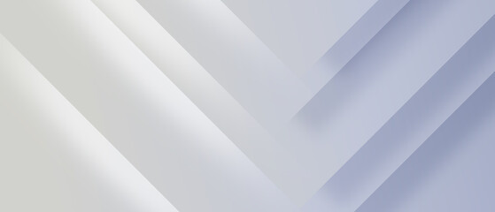 Minimal white geometric abstract background with layered shapes