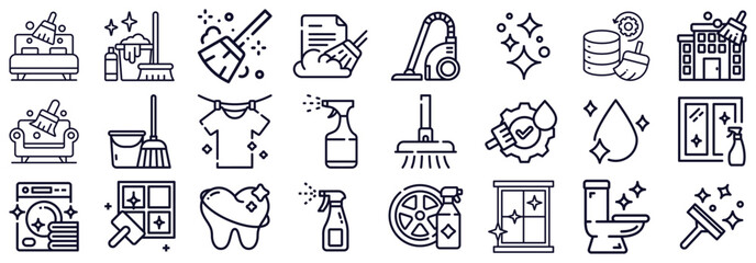 Cleaning and Hygiene Icons A Comprehensive Set
