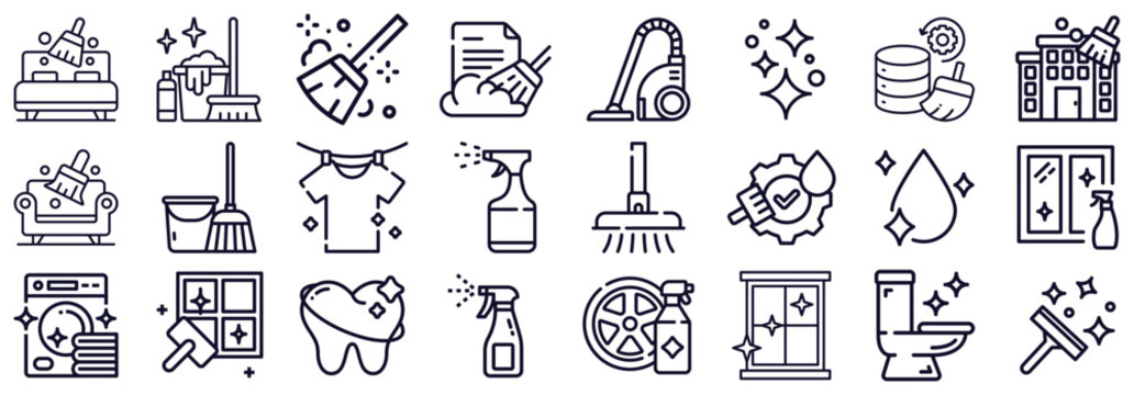 Cleaning and Hygiene Icons A Comprehensive Set
