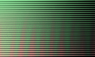 Abstract green background with horizontal lines and a textured surface pattern