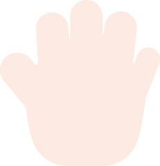 Obraz premium a simple drawing of an open hand