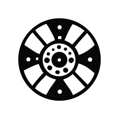 Fototapeta premium Abstract Geometric Circular Design in Black and White A Modern Vector Illustration for Various Applications