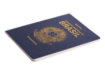 Brazilian passport on a white background