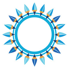 ☀️ Sun, sun and star, sun and clouds vector and floral design elements form a colorful round symbol concept banner