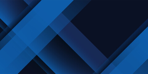 Fototapeta premium Blue black abstract background geometry shine and layer element vector for presentation design. Suit for business, corporate, institution, party, festive, seminar, and talks