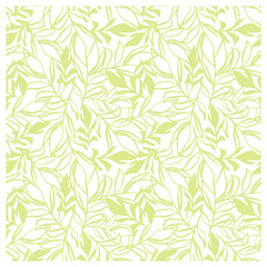 leaf pattern seamless botanical background