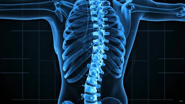x ray image of human chest for medical education