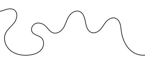 Wavy Curvy Abstract Squiggle Line. curve long line 