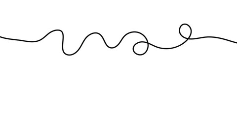 Wavy Curvy Abstract Squiggle Line. curve long line 