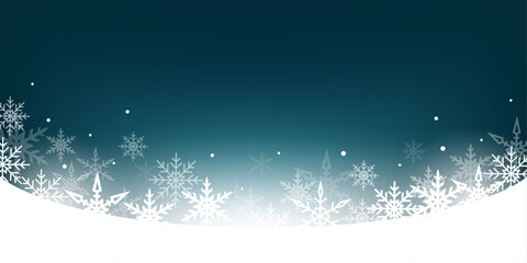 Beautiful falling snowflakes wallpaper. Winter dust ice particles. Snowfall weather white teal blue background. Many snowflakes january theme. Snow hurricane scenery, Magic nature fantasy snowfall.