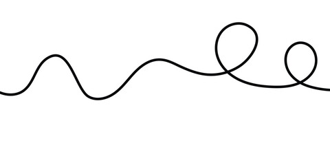 Wavy Curvy Abstract Squiggle Line. curve long line 