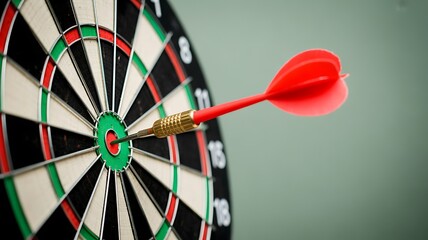 Dartboard target bullseye accuracy precision game sport success concept