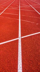 Track Lanes - A Close-Up View of Athletic Competition.