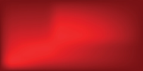 Abstract red gradient background, light and shadow on the backdrop with dimensions, hot tone wall with intense color, horizontal wallpaper.