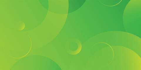 Abstract green background with circles. Dynamic shapes composition. Eps 10