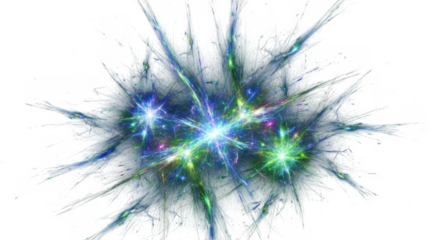 Virus abstract energy explosion microscopic science digital art