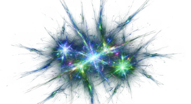 Virus abstract energy explosion microscopic science digital art