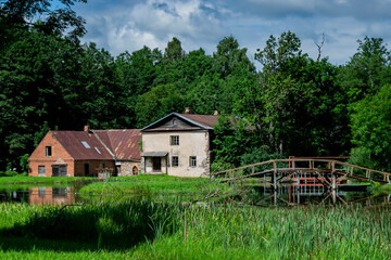 country house next to the river