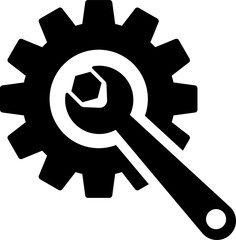 gear setting silhouette