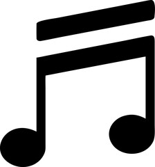 musical notes, treble clef, sheet music symbols, music notation, musical iconography, black and white icons, minimalist design, graphic elements