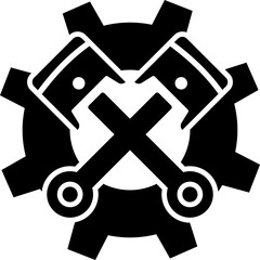 gear setting silhouette