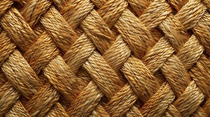 Woven Texture Close-up - Handmade Material Background for Design Materials, Home Decor