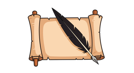 Celebrate World Philosophy Day Quill on Scroll Design