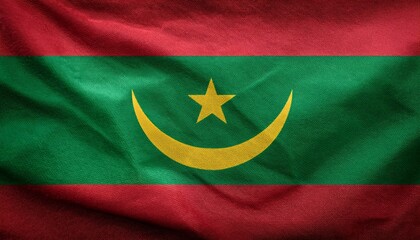 Mauritania flag background