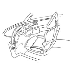 Car Interior Sketch