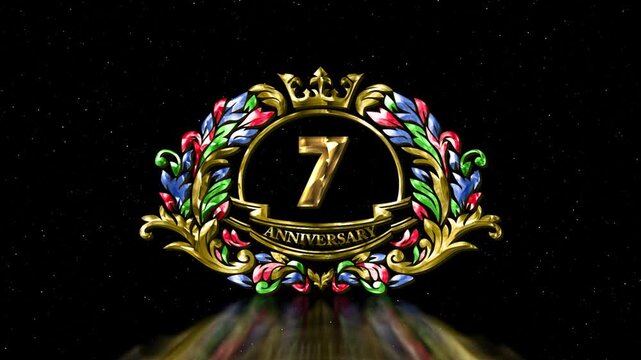 ロイヤルゴールドと宝石装飾の7thアニバーサリー - 企業イベント・誕生日オープニング