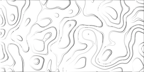 Dynamic topographic contour lines with subtle grayscale shading on a white background, ideal for scientific visualization or abstract graphic design elements