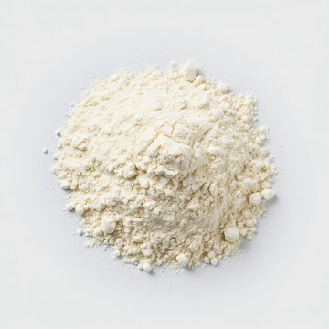 arrowroot powder or cornstarch, isolated on white background