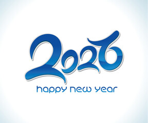 abstract artistic creative new year text.eps