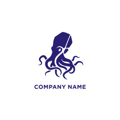 Stylized dark blue octopus logo with intricate swirling tentacles.