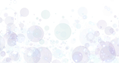 Blue bokeh and transparent background